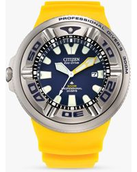 Citizen - Bj8058-06l Pro Master Ecozilla Professional Diver Eco-drive Date Band Strap Watch - Lyst