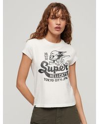 Superdry - Retro Rocker Cotton Short Sleeve T Shirt - Lyst