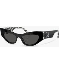 Dolce & Gabbana - Dg4450 Cat's Eye Sunglasses - Lyst