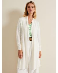 Phase Eight - Louise Linen Blend Longline Cardigan - Lyst