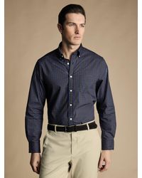 Charles Tyrwhitt - Non-iron Stretch Poplin Check Slim Fit Shirt - Lyst