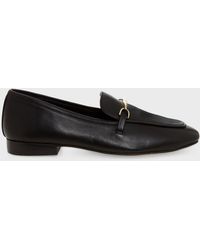 Hobbs - Raegan Metal Bar Trim Leather Loafers - Lyst