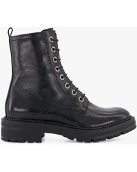 Dune - Press Leather Cleated Hiker Boots - Lyst