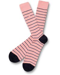 Charles Tyrwhitt - Cotton Blend Ribbed Stripe Socks - Lyst
