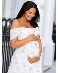 TIFFANY ROSE - Maternity Felicity Bardot Maxi Dress - Lyst