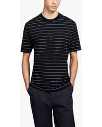 Sisley - Regular Fit Yarn Dyed Stripe T-shirt - Lyst