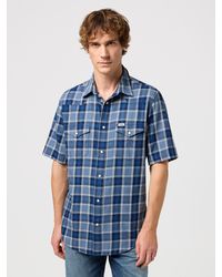 Wrangler - Western Short Sleeve Check Shirt - Lyst
