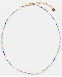 Hush - Maura Glass Bead Necklace - Lyst