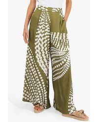 Traffic People - The Odes Evie Silk Blend Trousers - Lyst