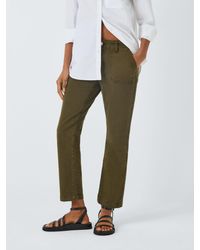 PAIGE - Mayslie Straight Leg Ankle Length Trousers - Lyst