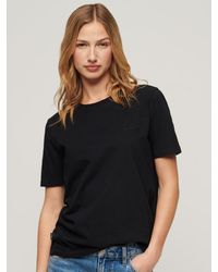 Superdry - Essential Logo Embroidered T-shirt - Lyst
