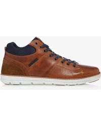 Dune - Stakes Leather High Top Trainers - Lyst