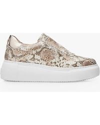 Moda In Pelle - Althea Slip-on Leather Trainers - Lyst