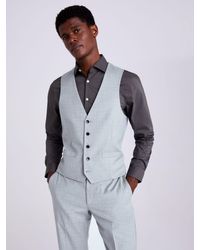 Moss - Tailored Fit Stretch Waistcoat - Lyst