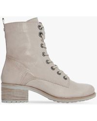 Moda In Pelle - Bezzie Lace Up Leather Ankle Boots - Lyst