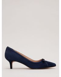 Phase Eight - Bow Kitten Heel Shoes - Lyst