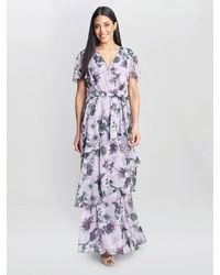 Gina Bacconi - Ruby Floral Tiered Maxi Dress - Lyst