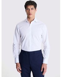 Moss - Tailored Fit Stretch Contrast Shirt - Lyst