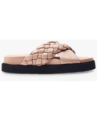 Moda In Pelle - Shoon Aimee Plaited Strap Leather Sandals - Lyst