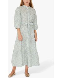 A-View - Kate Tiered Floral Maxi Dress - Lyst