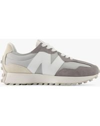 New Balance - 327 Classic Suede Mesh Trainers - Lyst