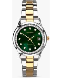 Sekonda - 40295.27 Two-tone Crystal Bracelet Strap Watch - Lyst