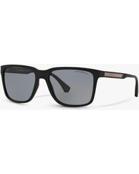 Emporio Armani - Ea4047 Square Polarised Sunglasses - Lyst