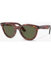 Ray-Ban - Rb2241 Polarised Oval Sunglasses - Lyst