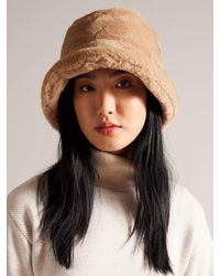 Ted Baker - Prinnia Faux Fur Bucket Hat - Lyst