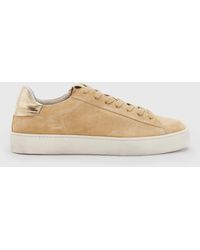 AllSaints - Shana Low Top Suede Trainers - Lyst
