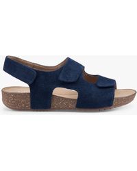 Hotter - Explore Wide Fit Suede Sandals - Lyst