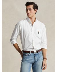 Ralph Lauren - Custom Fit Polo Bear Oxford Shirt - Lyst
