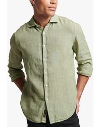 Superdry - Casual Linen Long Sleeve Shirt - Lyst