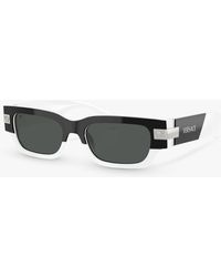 Versace - Ve4465 Rectangular Sunglasses - Lyst