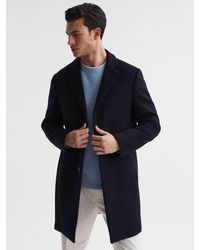 Reiss - Gable Wool Epsom Overcoat - Lyst