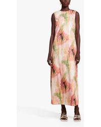 Ghospell - Salma Abstract Print Sequin Maxi Dress - Lyst