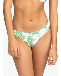 Roxy - Floral Print Side Ring Bikini Bottoms - Lyst