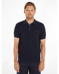 Tommy Hilfiger - Textured Organic Cotton Spring Polo Shirt - Lyst