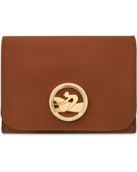 Longchamp - Box-trot Compact Leather Wallet - Lyst