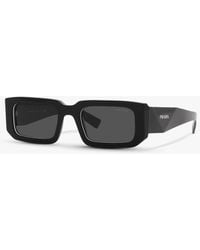 Prada - Pr 06ys Rectangular Sunglasses - Lyst