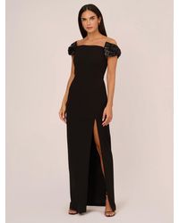 Adrianna Papell - Aidan By Stretch Knit Crepe Maxi Dress - Lyst