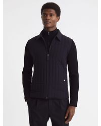 Reiss - Tosca Long Sleeve Through Quilted Jacket - Lyst