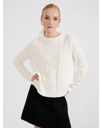 Hobbs - Corina Cable Knit Jumper - Lyst