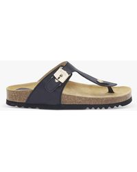 Scholl - Maya Leather Footbed Sandals - Lyst