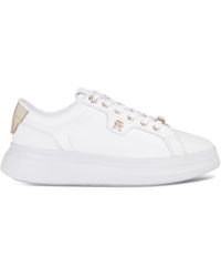 Tommy Hilfiger - Leather Lace-up Flatform Trainers - Lyst