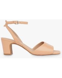Whistles - Emerson Leather Mid Block Heel Sandals - Lyst