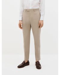 John Lewis - Zegna Cotton Cashmere Blend Regular Fit Suit Trousers - Lyst