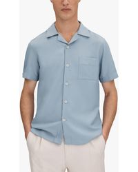 Reiss - Tokyo Cuban Collar Short Sleeve Shirt - Lyst