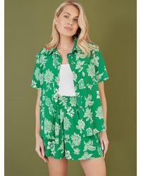 Yumi' - Mela London Floral Relaxed Fit Shirt - Lyst