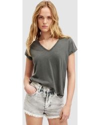 AllSaints - Anna V-neck T-shirt - Lyst